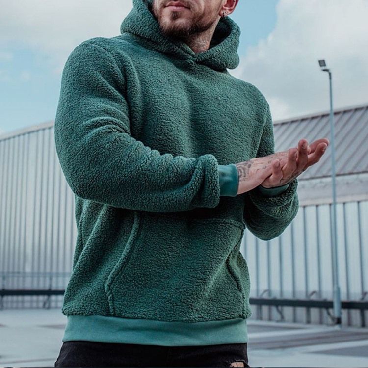 Pullover Fleece Pocket Hooded Raka Hoodies