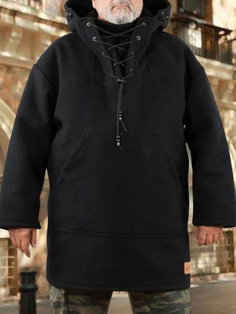 Pullover Plain Pocket Fall Fashion Hoodies