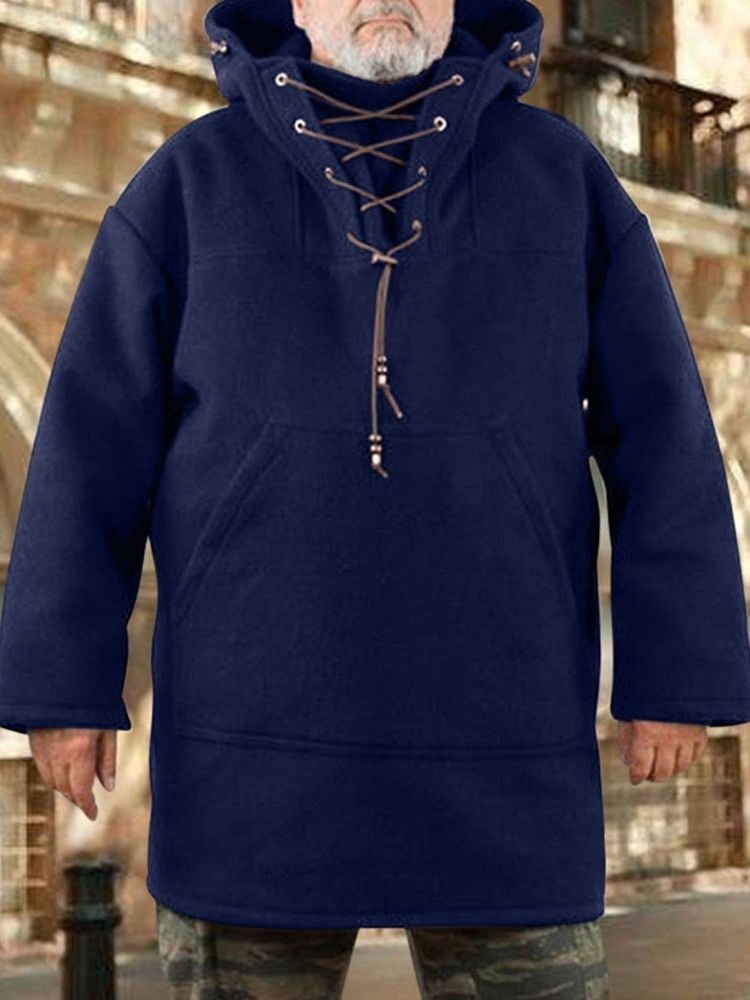 Pullover Plain Pocket Fall Fashion Hoodies