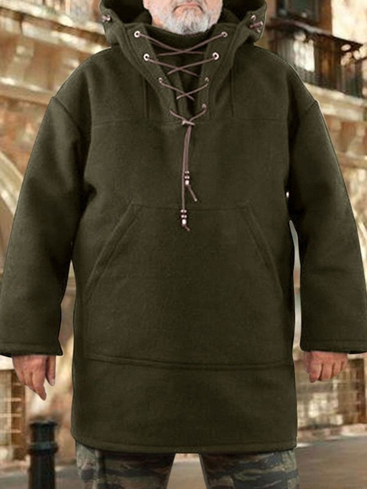 Pullover Plain Pocket Fall Fashion Hoodies