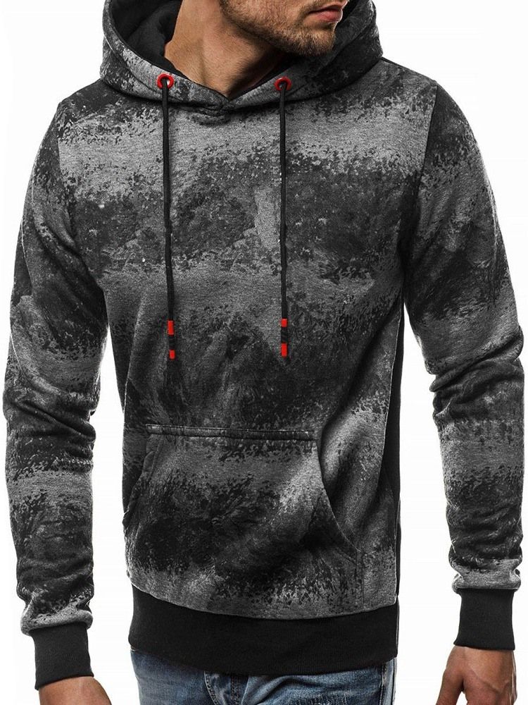 Pullover Pocket Color Block Pullover Hoodies
