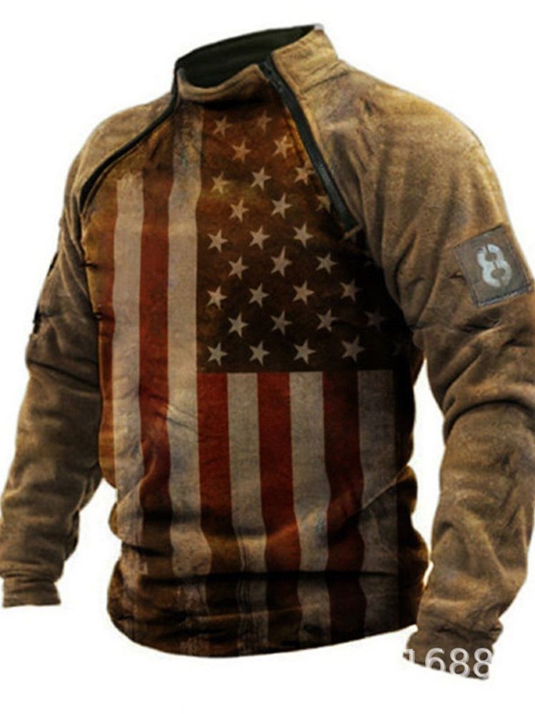 Pullover Print Color Block Rak Pullover Hoodies
