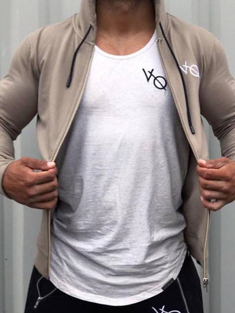 Ärmlös Tröja För Herrtryck Gym Sports Tank Tops