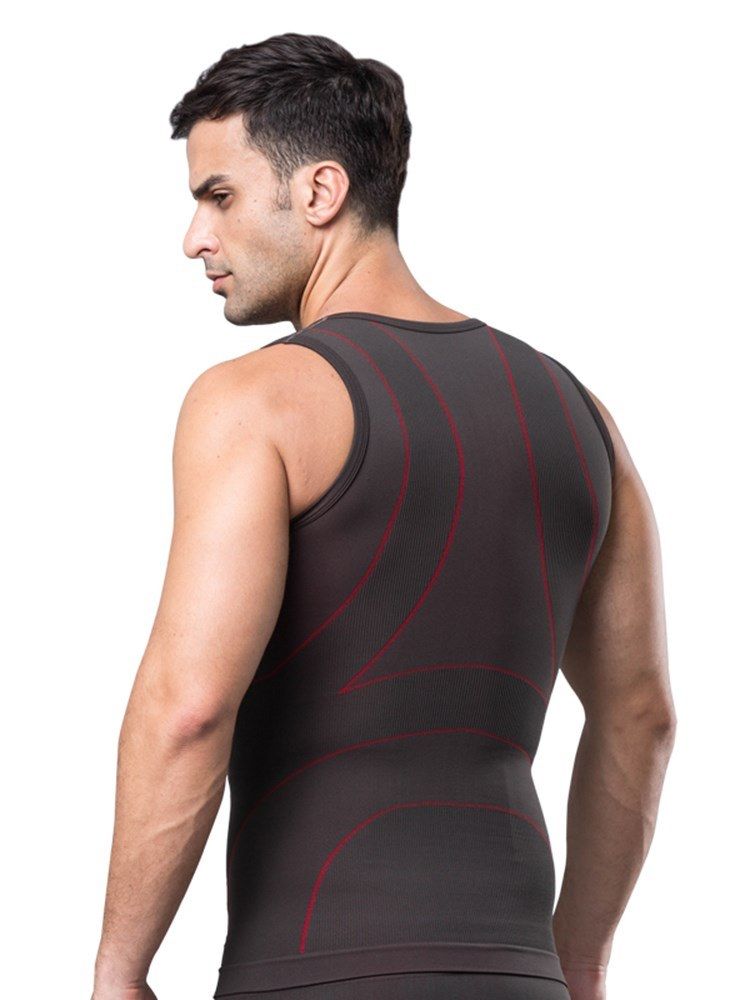 Anti-Svett Andas Body Shaping Sport Vest Topp För Män