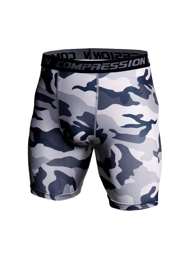 Anti-Svettshorts För Herrtryckt Tröja Sportset