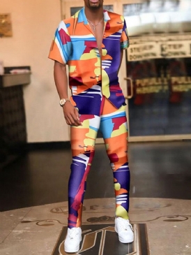 Color Block Casual Print Sommaroutfit