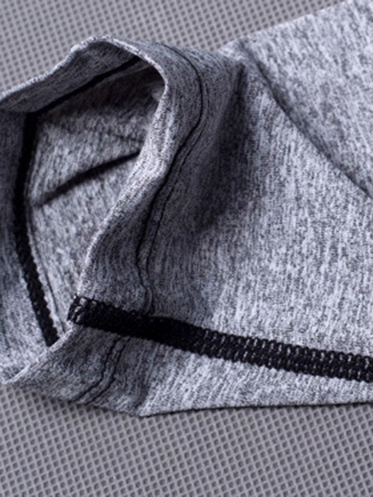 Color Block Pullover Långärmad Quick Dry Gym Sport Toppar