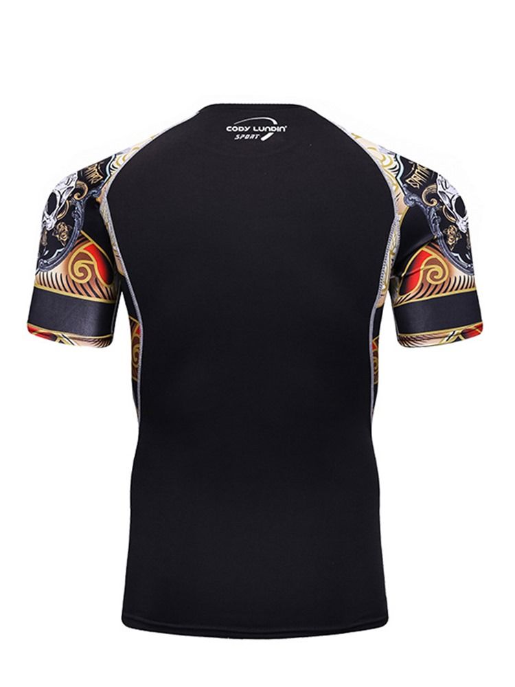 Herr Anti-Friktionsbokstav Man Pullover Sport Toppar