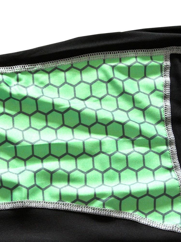 Herr Anti-Svett Bomullsblandningar Patchwork Långärmad Sportset