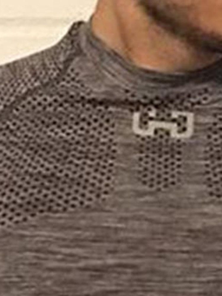 Herr Med Fast Anti-Svetttryck Kortärmad Gym Sport T-Shirt