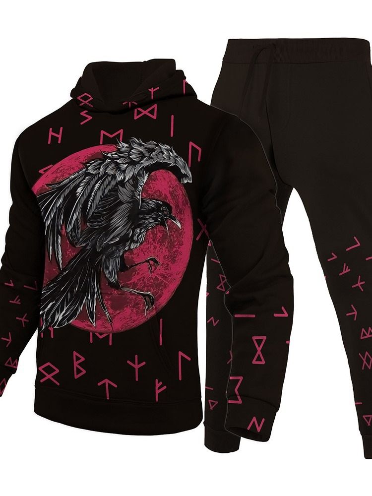 Hot Rea Print Casual Byxor Höst Outfit