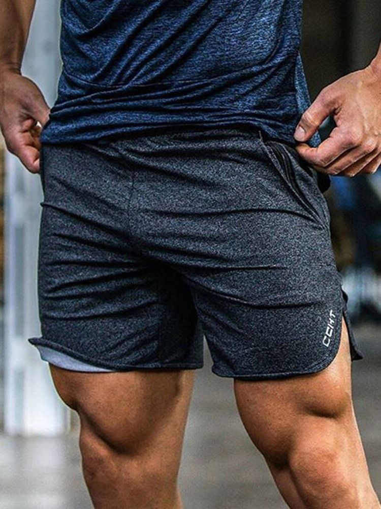 Män Letter Shorts Sportbyxor