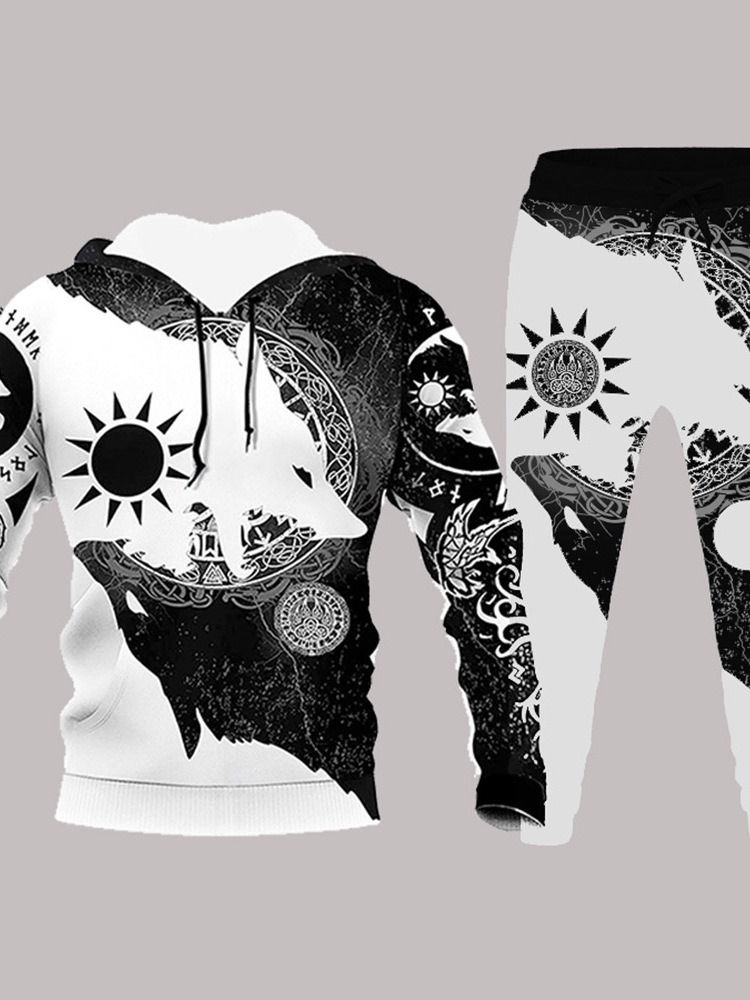 Mode Casual Print Byxor Våroutfit
