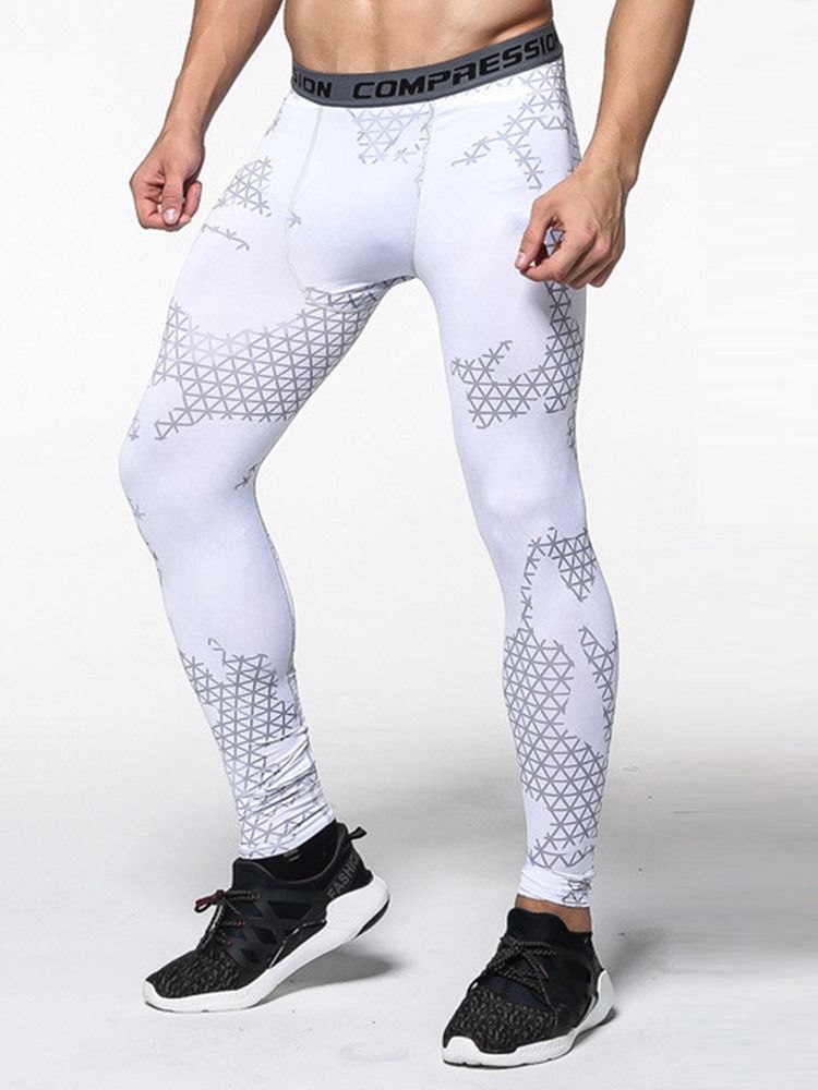 Pläd För Män Anti-Svett Polyester Ankellånga Sportbyxor