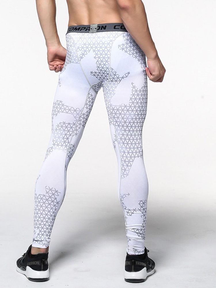 Pläd För Män Anti-Svett Polyester Ankellånga Sportbyxor