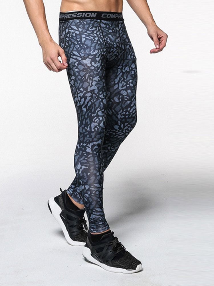 Pläd För Män Anti-Svett Polyester Ankellånga Sportbyxor