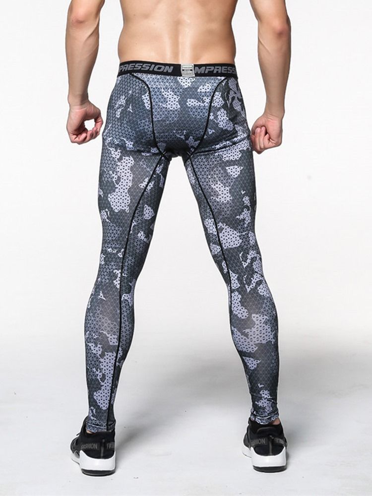 Pläd För Män Anti-Svett Polyester Ankellånga Sportbyxor