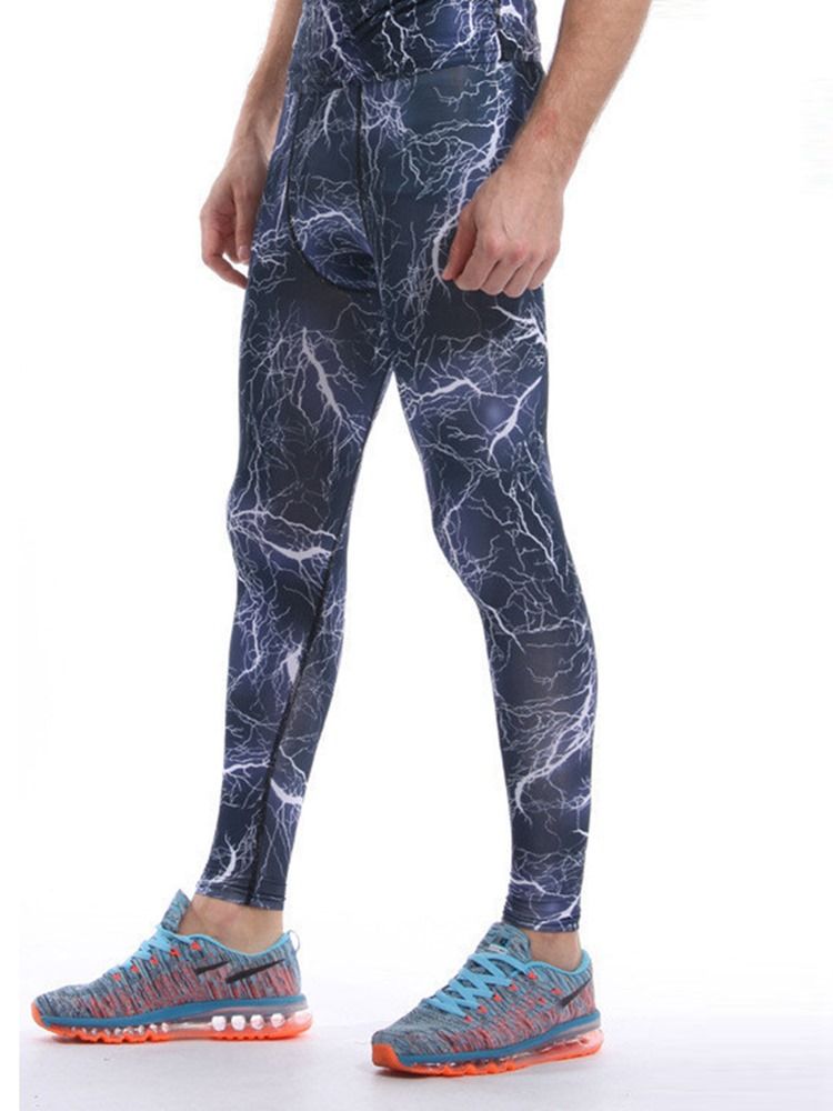 Pläd För Män Anti-Svett Polyester Ankellånga Sportbyxor