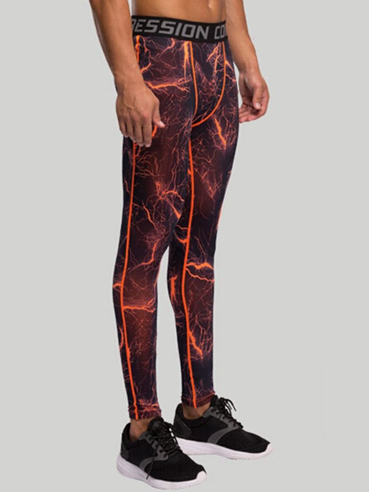 Pläd För Män Anti-Svett Polyester Ankellånga Sportbyxor