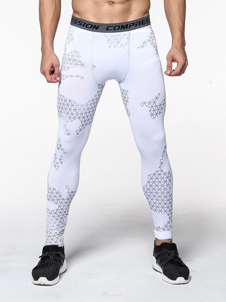 Pläd För Män Anti-Svett Polyester Ankellånga Sportbyxor