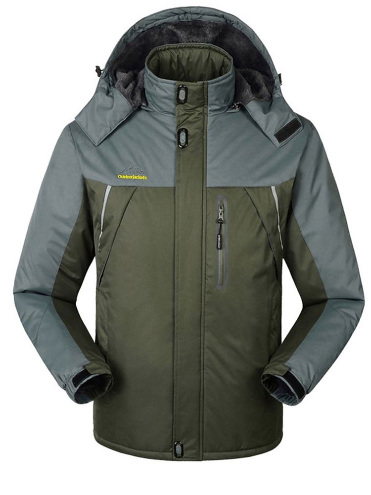 Plus Size Warm Förtjockning Vindtät Vattentät Par Ski Jacka