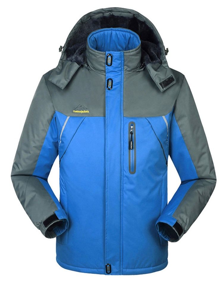 Plus Size Warm Förtjockning Vindtät Vattentät Par Ski Jacka