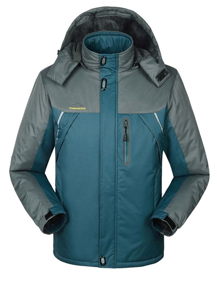 Plus Size Warm Förtjockning Vindtät Vattentät Par Ski Jacka