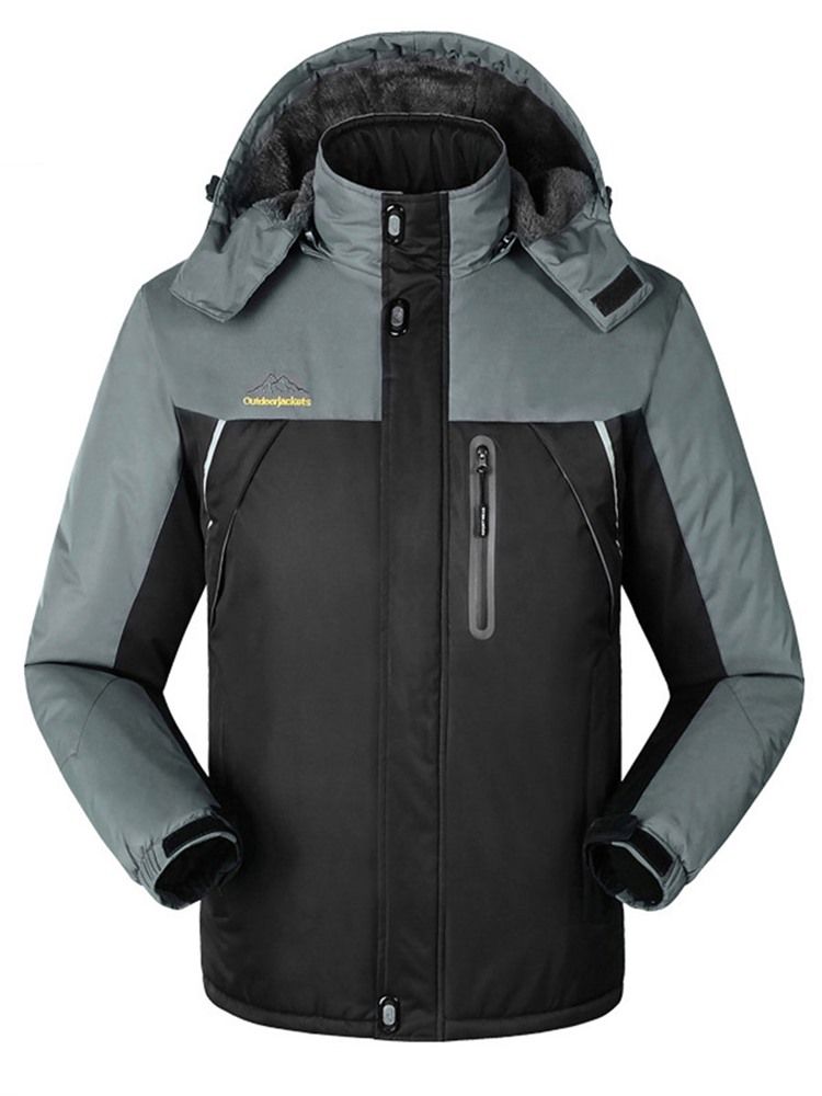 Plus Size Warm Förtjockning Vindtät Vattentät Par Ski Jacka