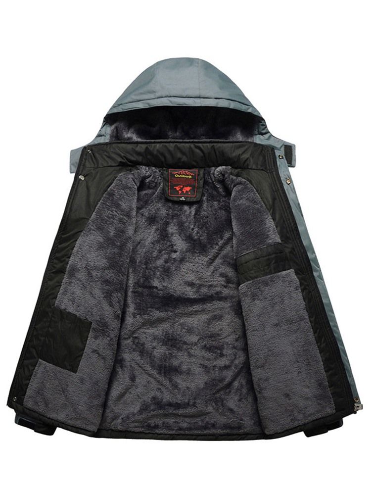 Plus Size Warm Förtjockning Vindtät Vattentät Par Ski Jacka