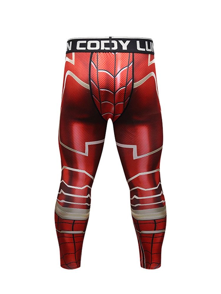 Print Compression Dry Cool Sports Tights Herrbyxor