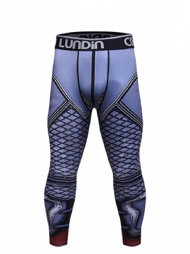Print Compression Dry Cool Sports Tights Herrbyxor