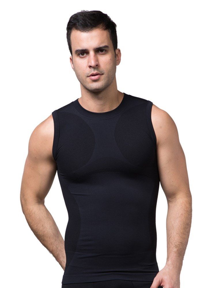 Seamless Quick Dry Outdoor Sports Vest Topp För Män
