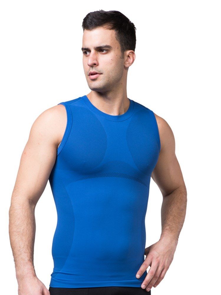 Seamless Quick Dry Outdoor Sports Vest Topp För Män