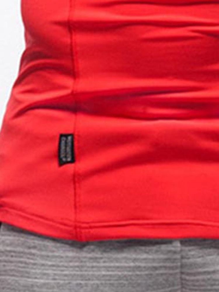 Snabbtorkande Färgblock För Män Kortärmad T-Shirt För Gym