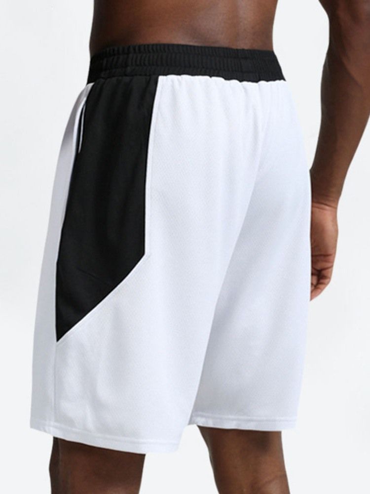Snabbtorkande Polyester Färgblock Herrbyxor