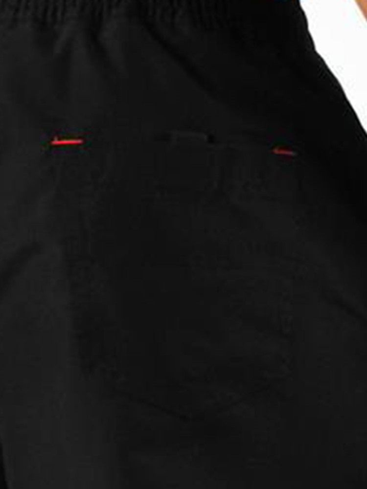 Snabbtorkande Sommarsportshorts För Män Som Andas Med Bokstavstryck