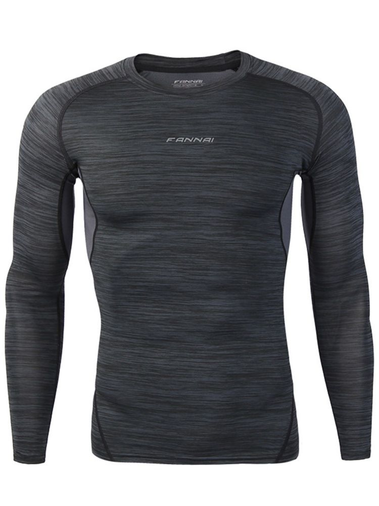 Stripe Anti-Sweat T-Shirt Långärmad Sporttröja