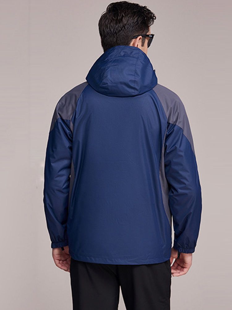 Vandring Polyester Vindtät Man Color Block Toppar