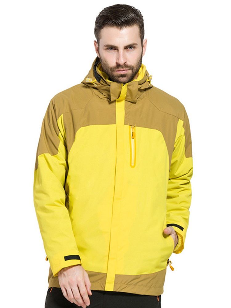 Vandring Vattentät Tvådelad Kostym Color Block Toppar