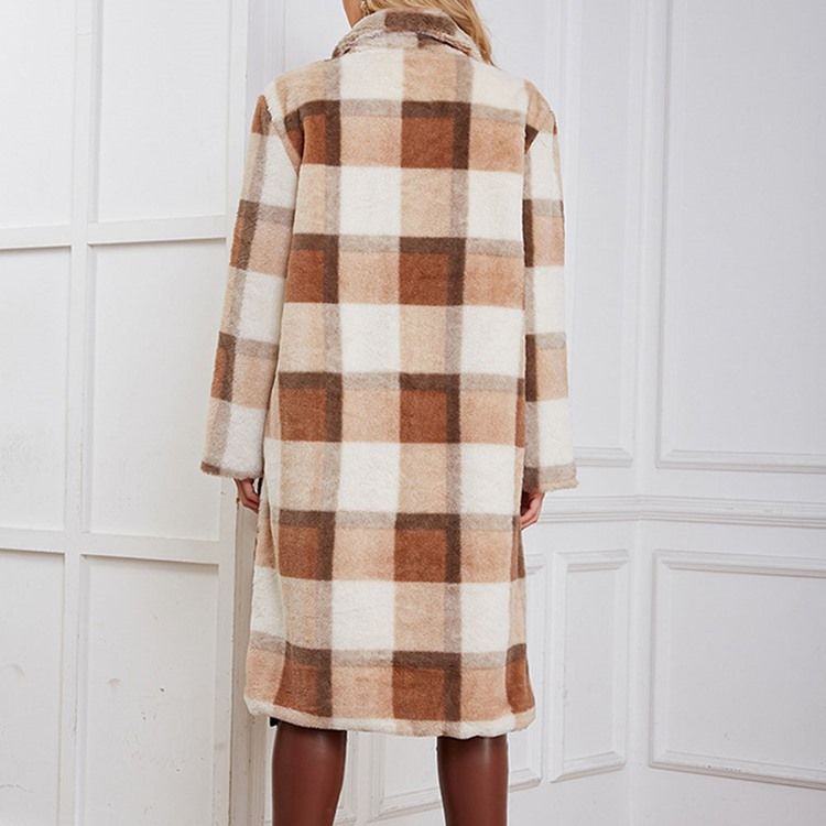 Vanlig A Line Vinter Lapel Overcoat