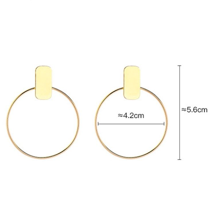 Hoop E-Plating Mode Örhängen