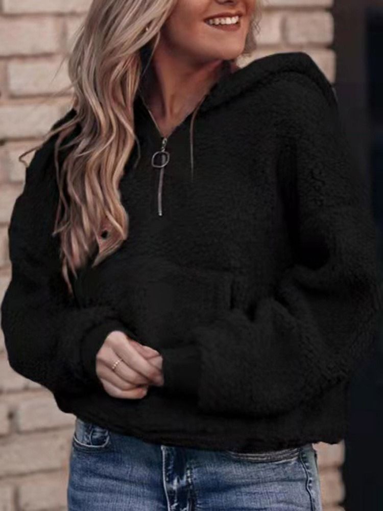 Patchwork Vanlig Höst Långärmad Hoodie