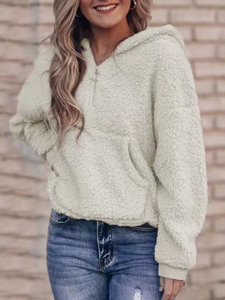 Patchwork Vanlig Höst Långärmad Hoodie