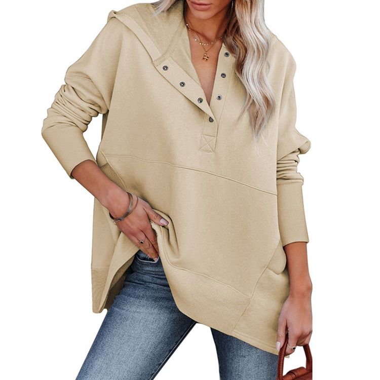 Pocket Vanlig Standard Spring Hoodie