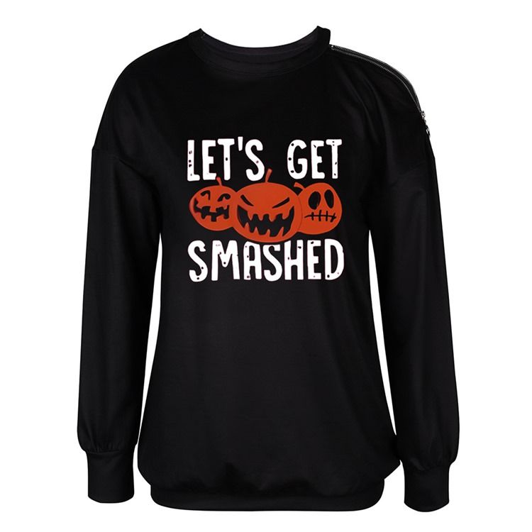 Tryck Letter Standard Långärmad Hoodie