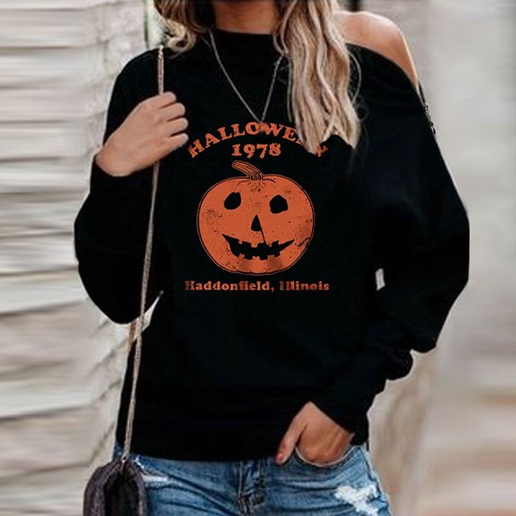 Tryck Letter Standard Långärmad Hoodie