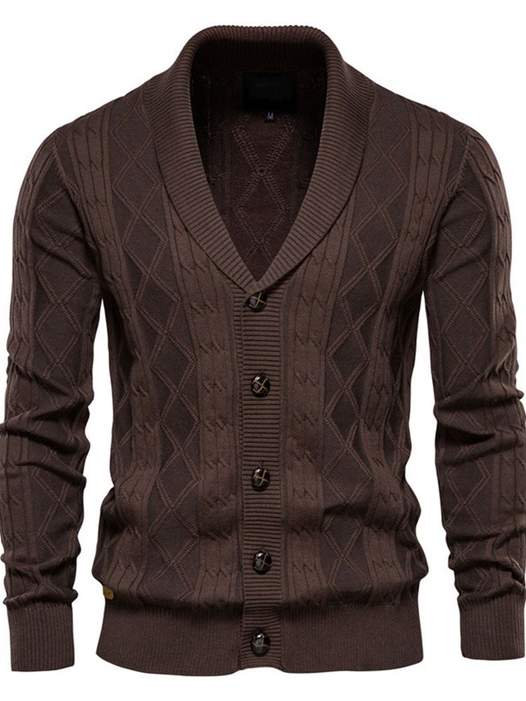 Casual Lapel Plain Standard Spring Slim Sweater
