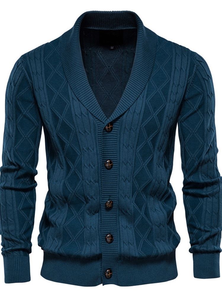Casual Lapel Plain Standard Spring Slim Sweater