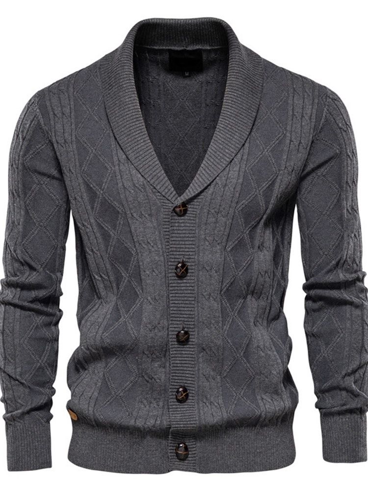 Casual Lapel Plain Standard Spring Slim Sweater