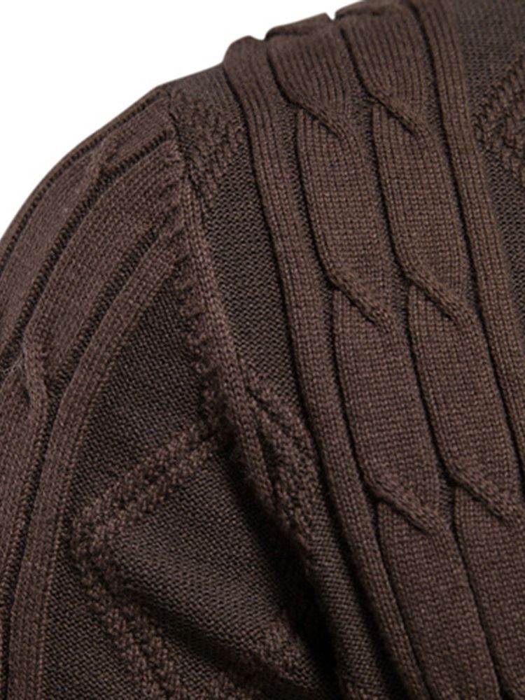 Casual Lapel Plain Standard Spring Slim Sweater